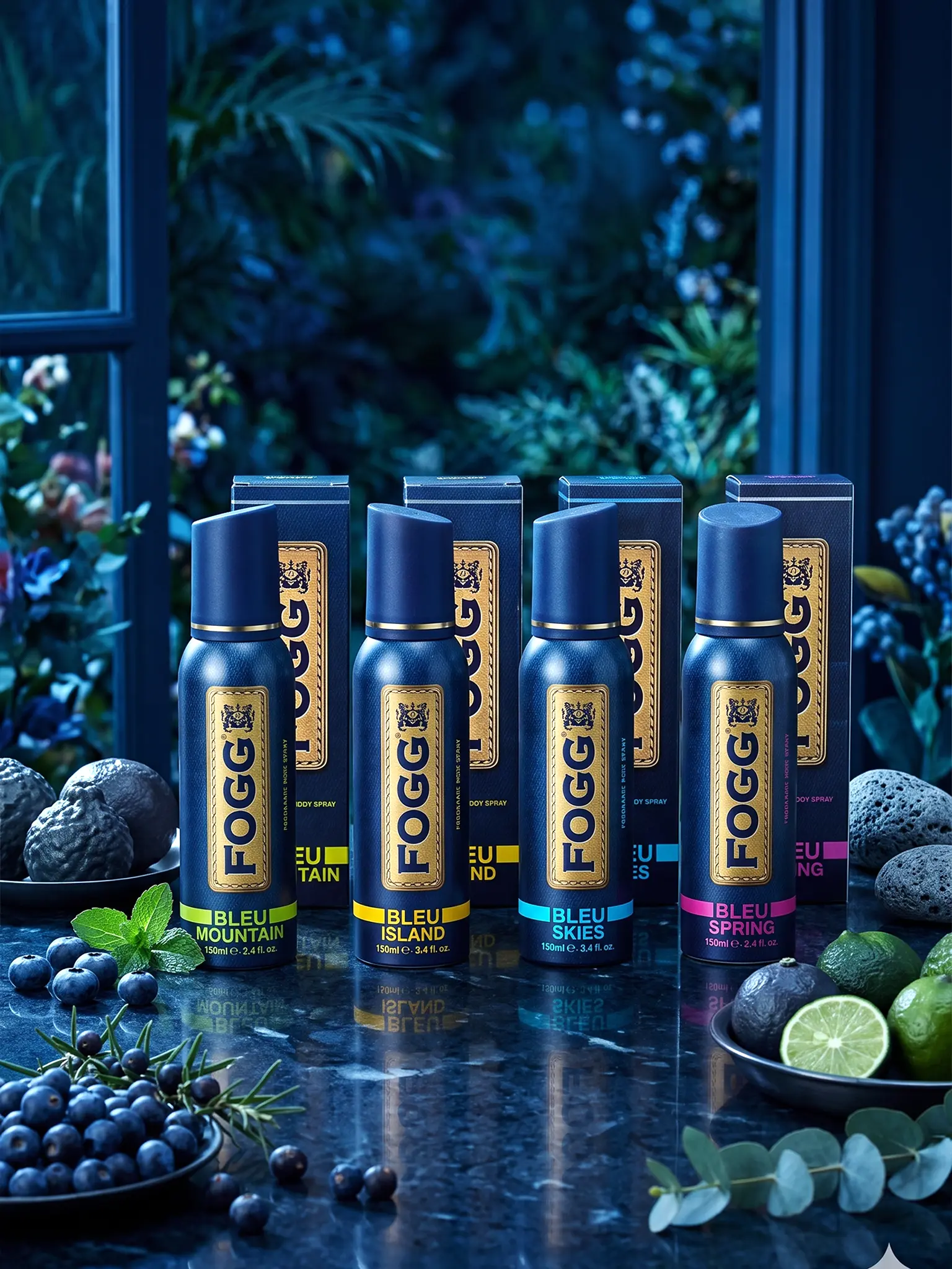 FOGG Bleu Collection — Bleu Mountain, Bleu Skies, Bleu Spring & Bleu Island 2