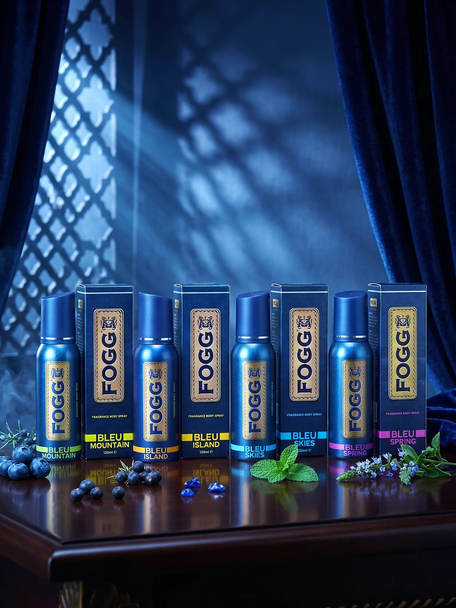 FOGG Bleu Collection — Bleu Mountain, Bleu Skies, Bleu Spring & Bleu Island 3