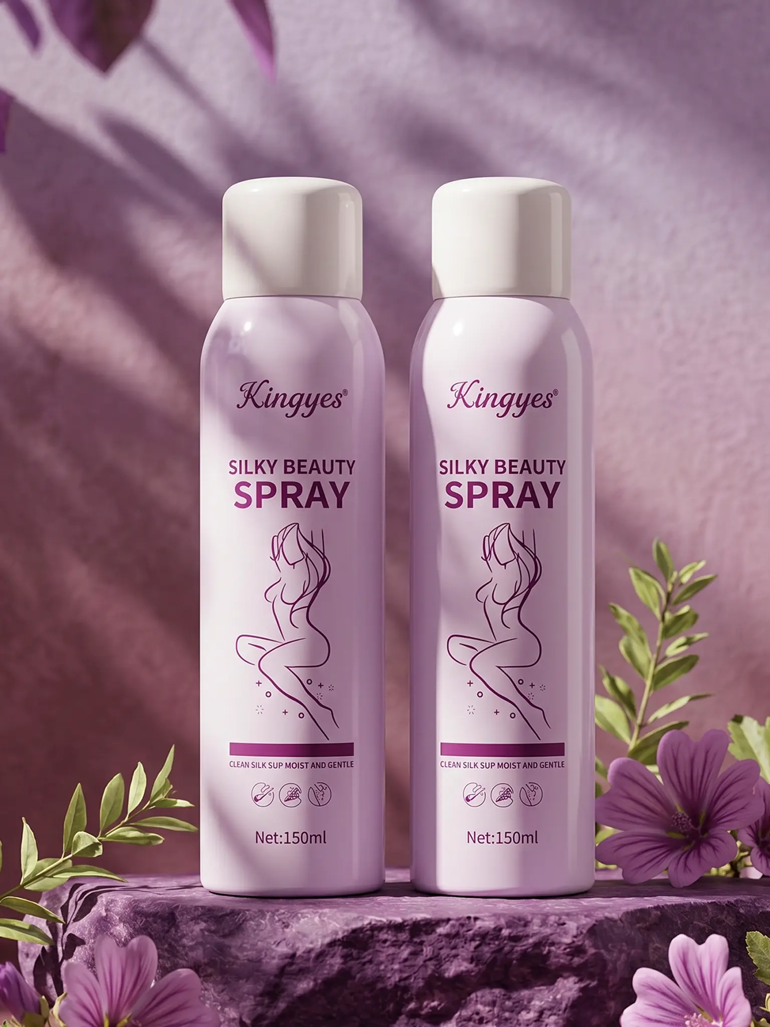 Kingyes Silky Beauty Hair Removal Spray 150ml (2 Pcs Combo) 2