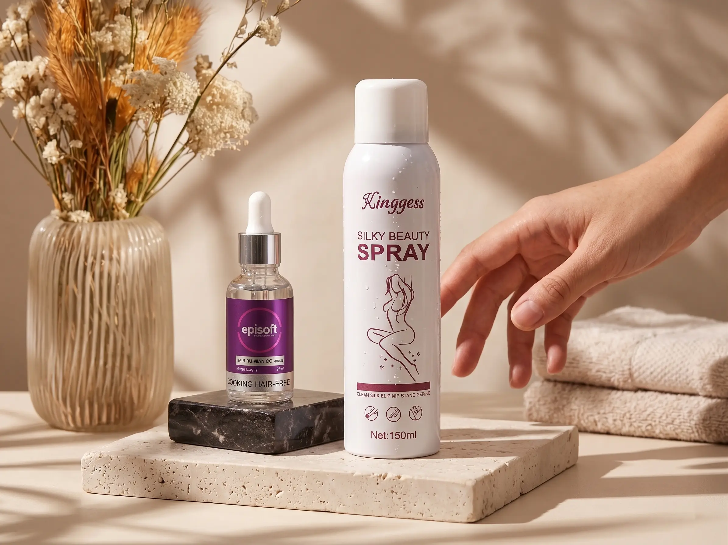 Kingyes Silky Beauty Spray + Episoft Hair Removal Inhibitor Serum (2-in-1 Combo) 2