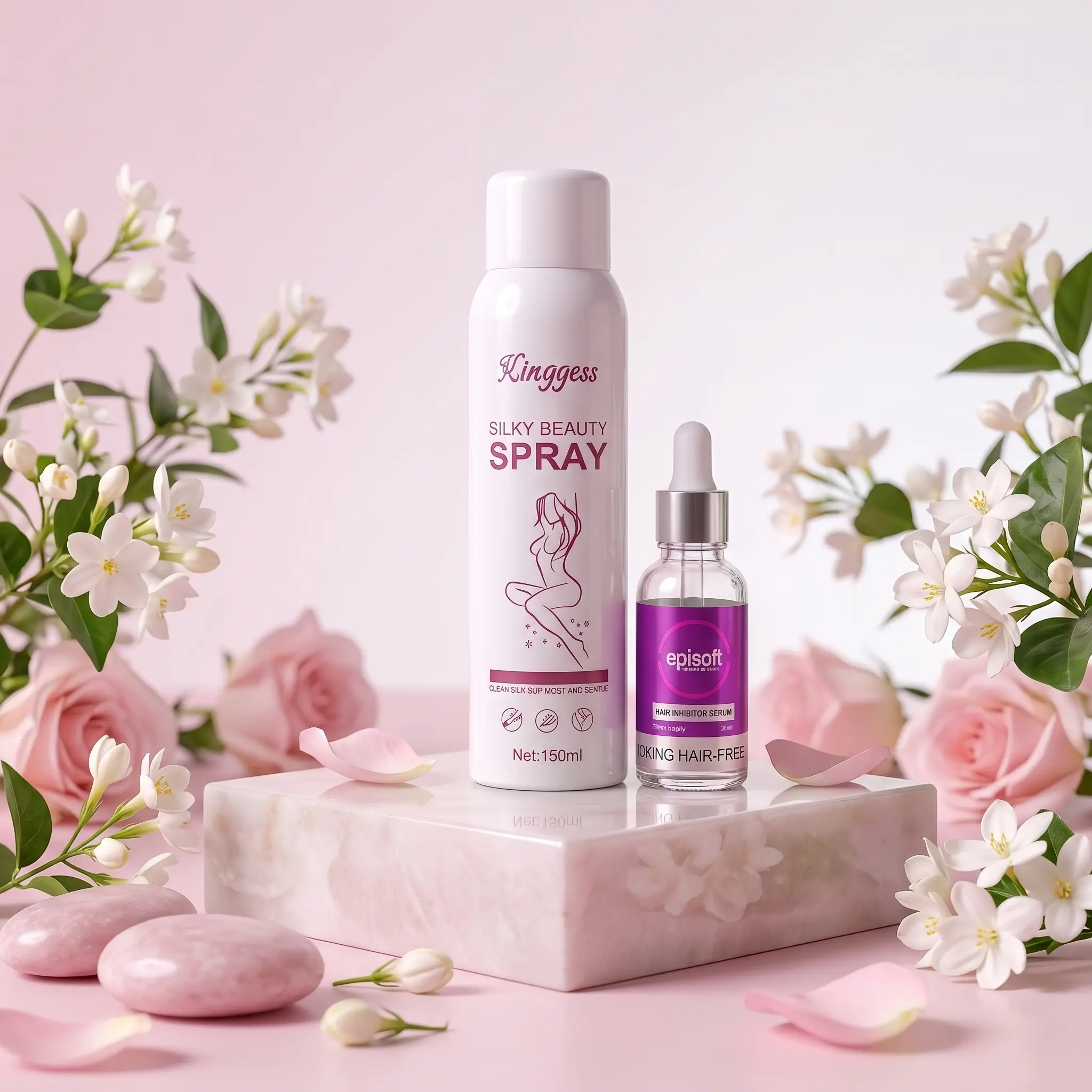 Kingyes Silky Beauty Spray + Episoft Hair Removal Inhibitor Serum (2-in-1 Combo) 3