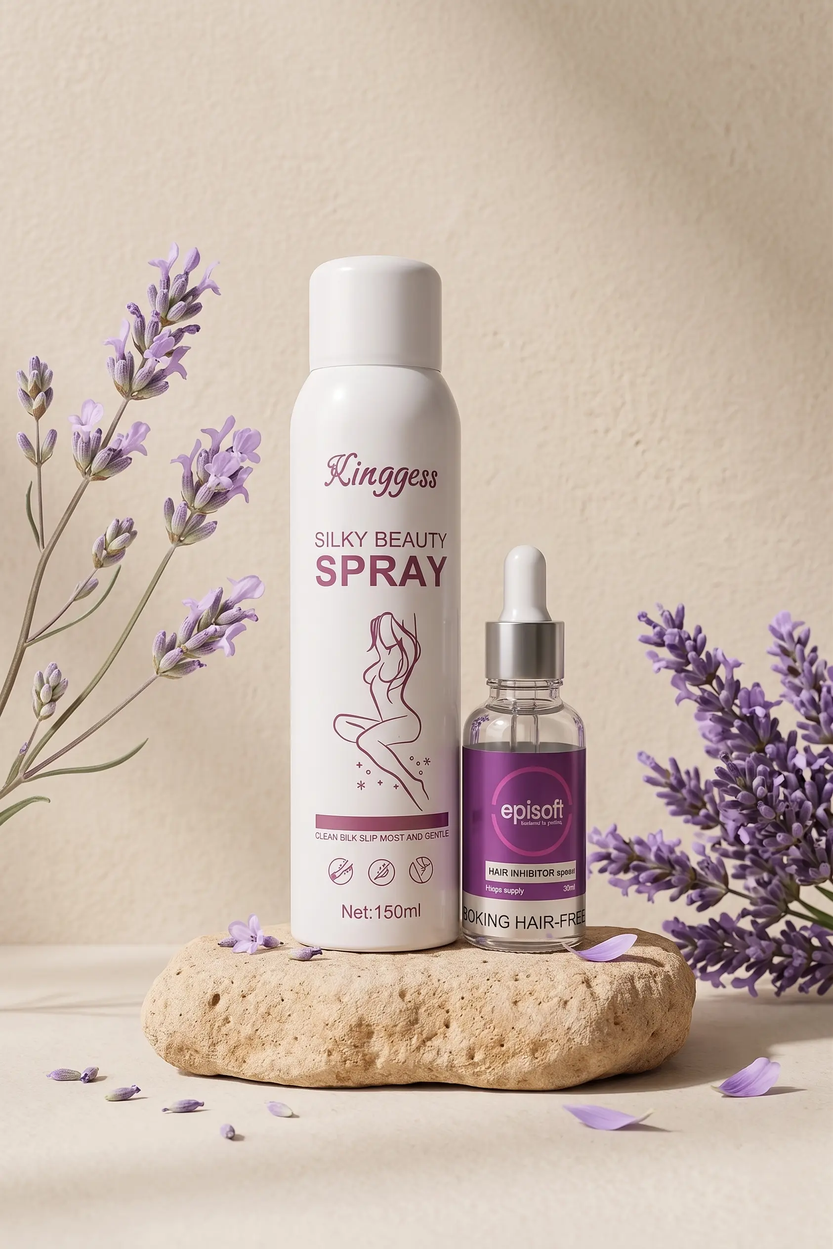 Kingyes Silky Beauty Spray + Episoft Hair Removal Inhibitor Serum (2-in-1 Combo)