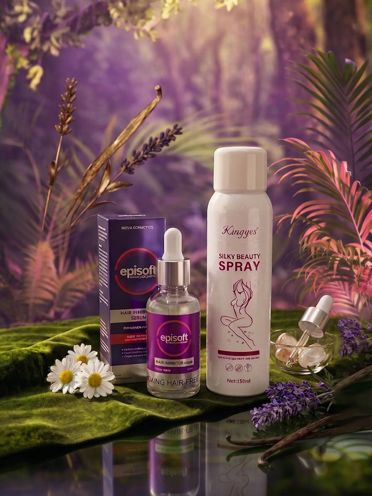 Kingyes Silky Beauty Spray + Episoft Hair Removal Inhibitor Serum (2-in-1 Combo) 3