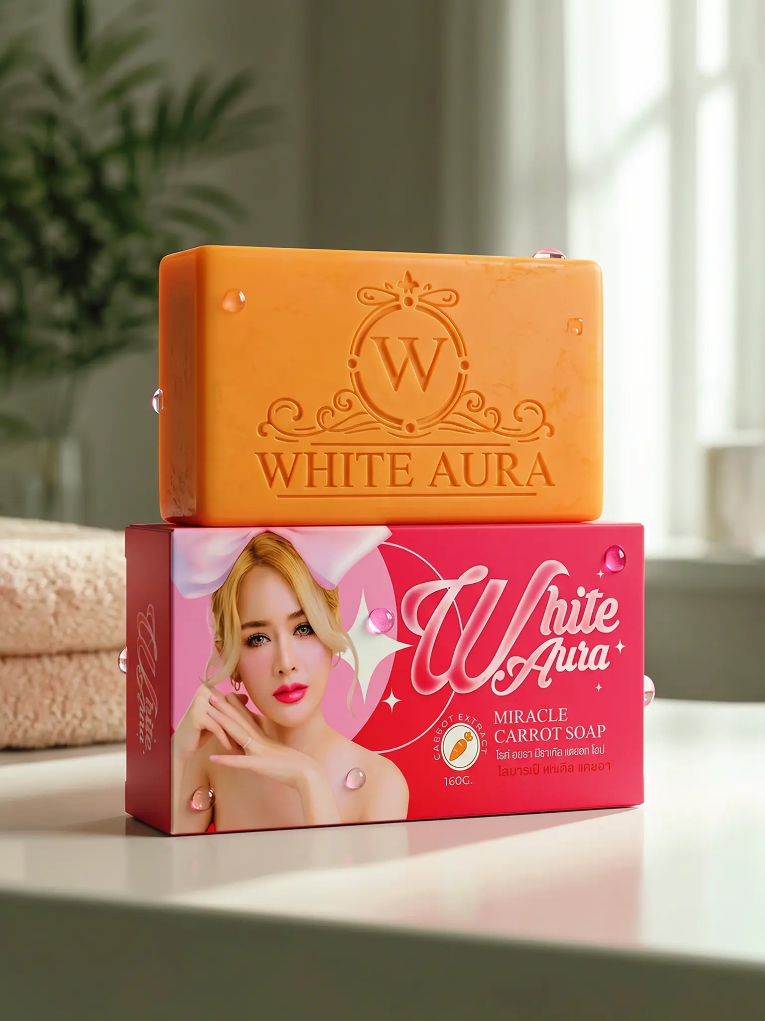 White Aura Miracle Carrot Whitening Soap
